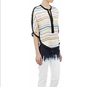 Isabel Marant Etoile Waffle Strip Overton Top